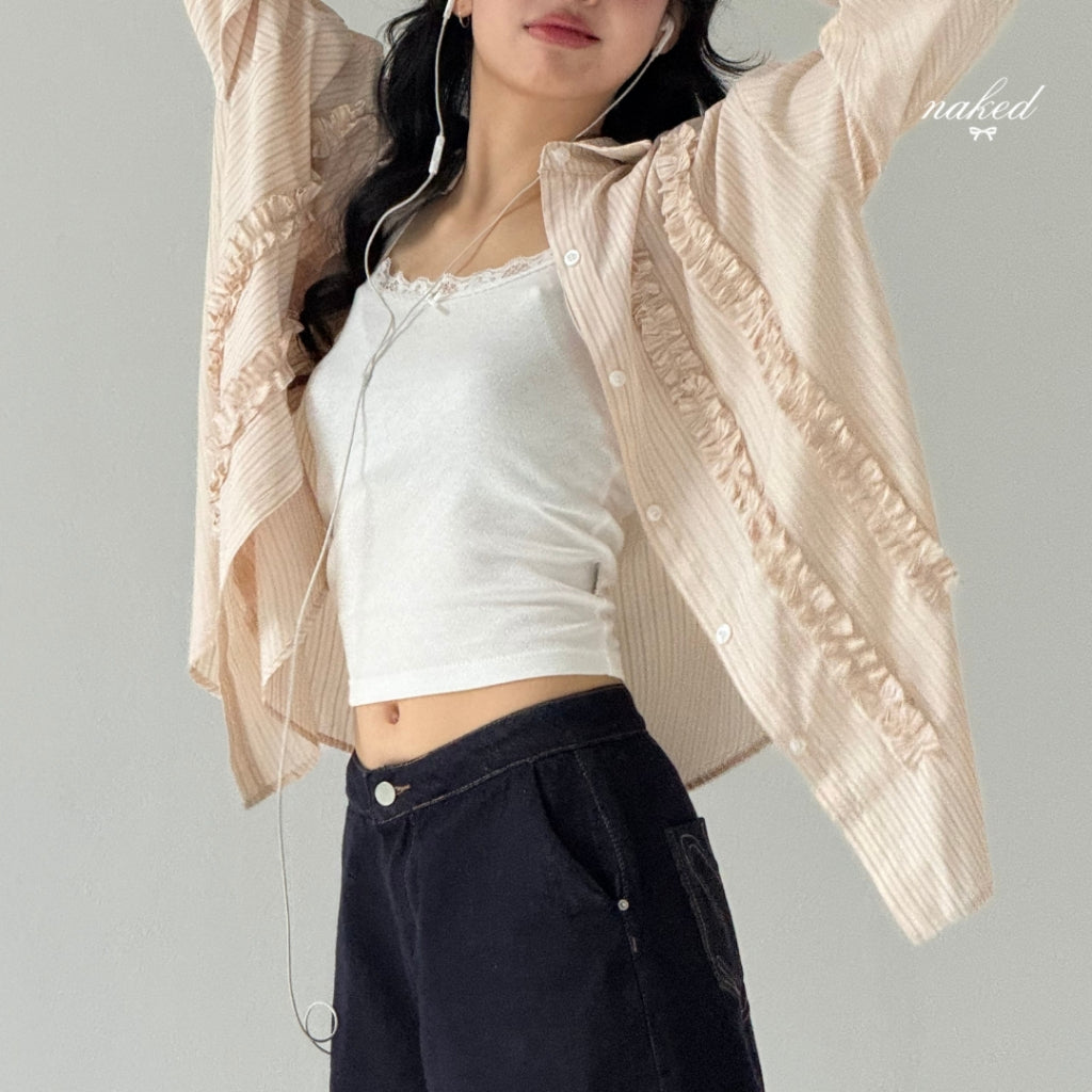 Nakedbyv Ruffle Shirt (Pre-order)