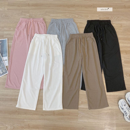 Nhien Vintage Elastic Waist Pants Bq74 (Pre-order)