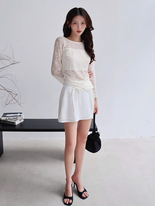 Mieufashionista Slay A Line Mini Skirt