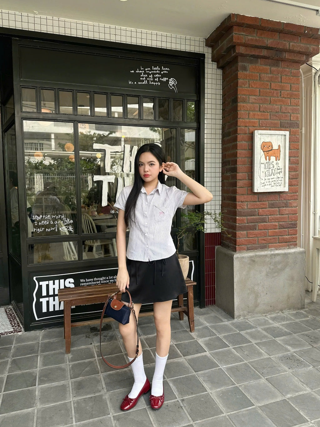 Mieufashionista Slay A Line Mini Skirt