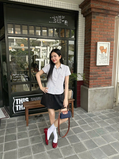 Mieufashionista Slay A Line Mini Skirt