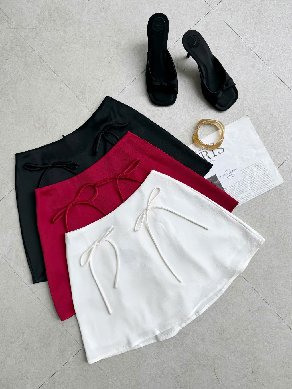 Mieufashionista Slay A Line Mini Skirt