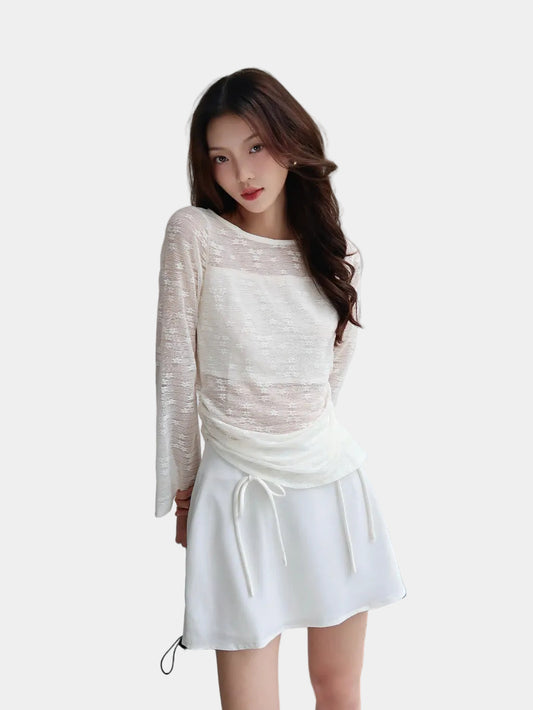 Mieufashionista Slay A Line Mini Skirt