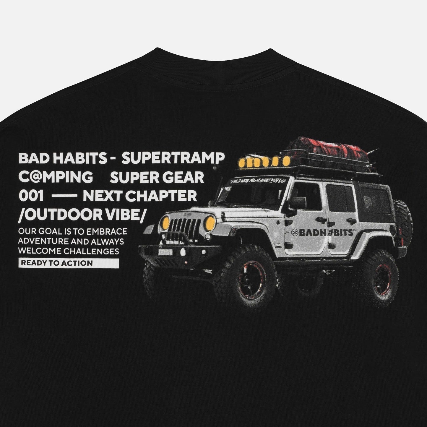 Bad Habits S-Jeep Camp Tee
