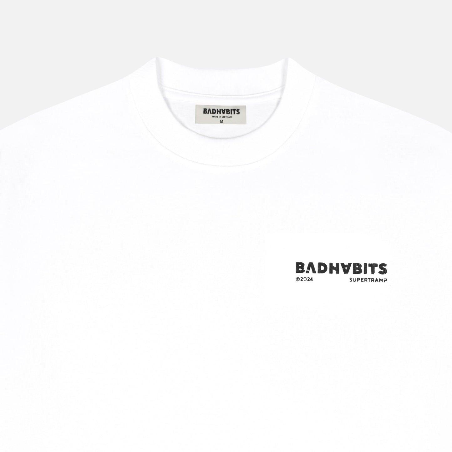 Bad Habits S-Urbanwanderers Tee - White