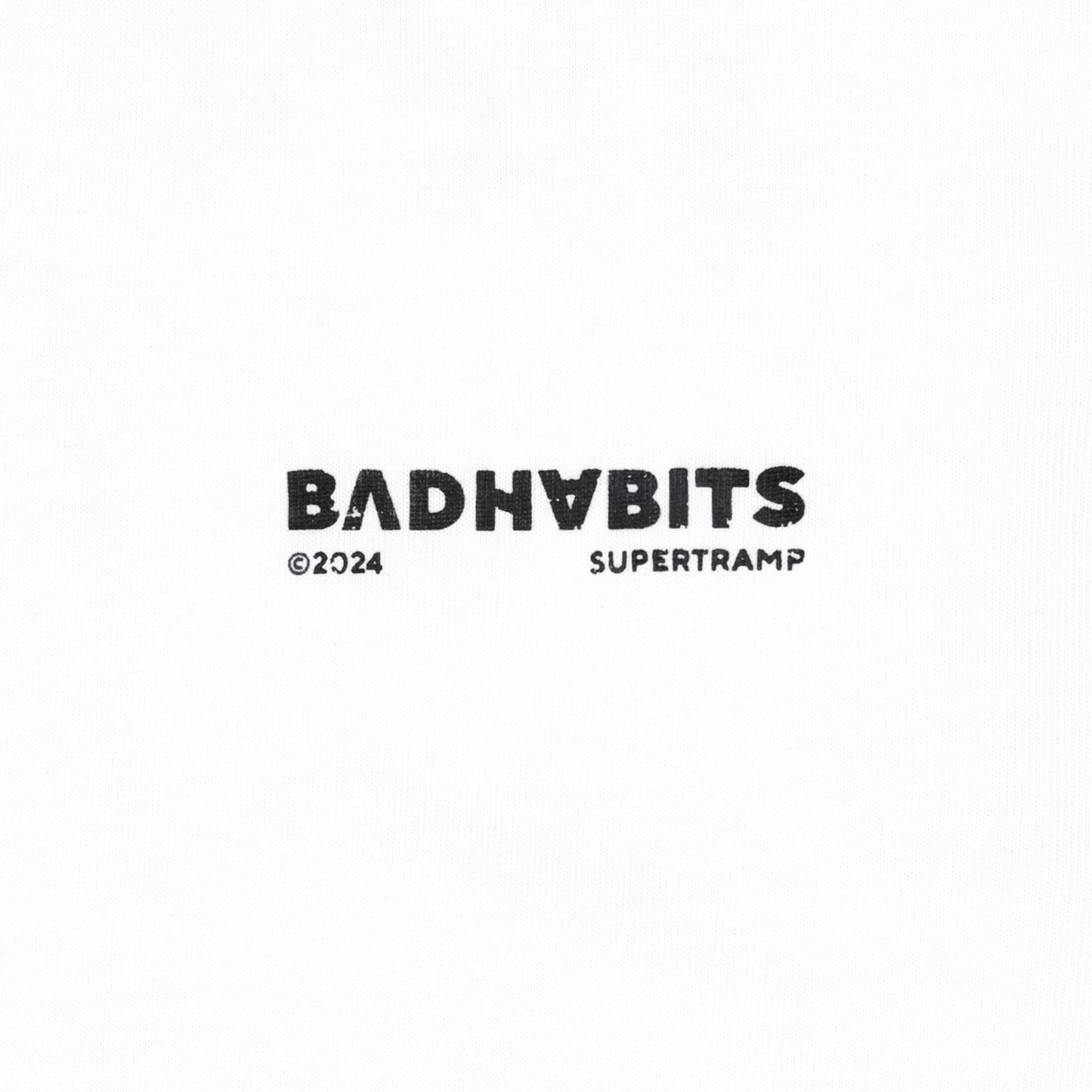 Bad Habits S-Urbanwanderers Tee - White