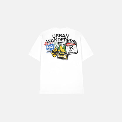 Bad Habits S-Urbanwanderers Tee - White