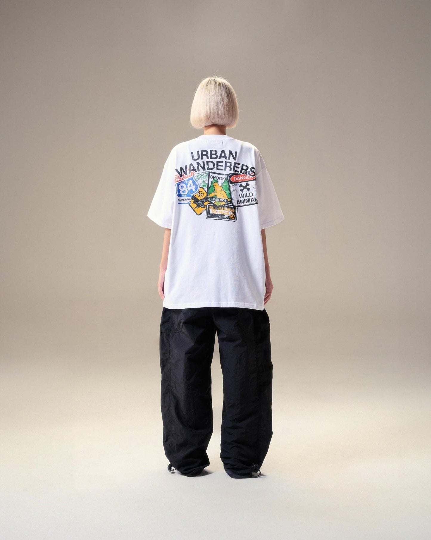 Bad Habits S-Urbanwanderers Tee - White