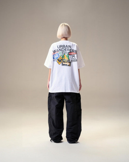 Bad Habits S-Urbanwanderers Tee - White