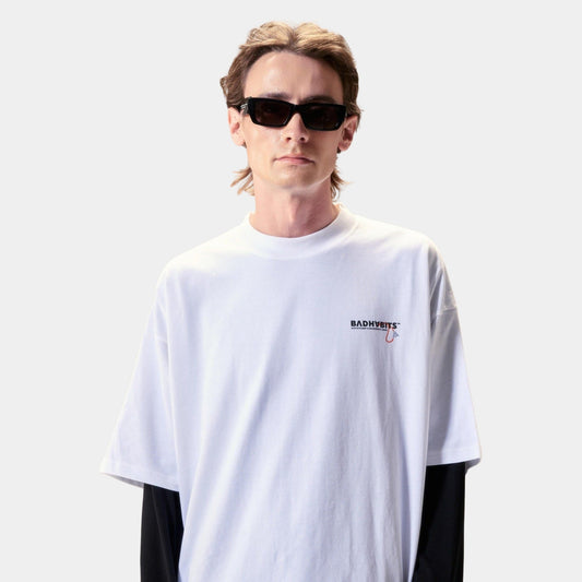Bad Habits S-Wanderlust Gear Tee - White