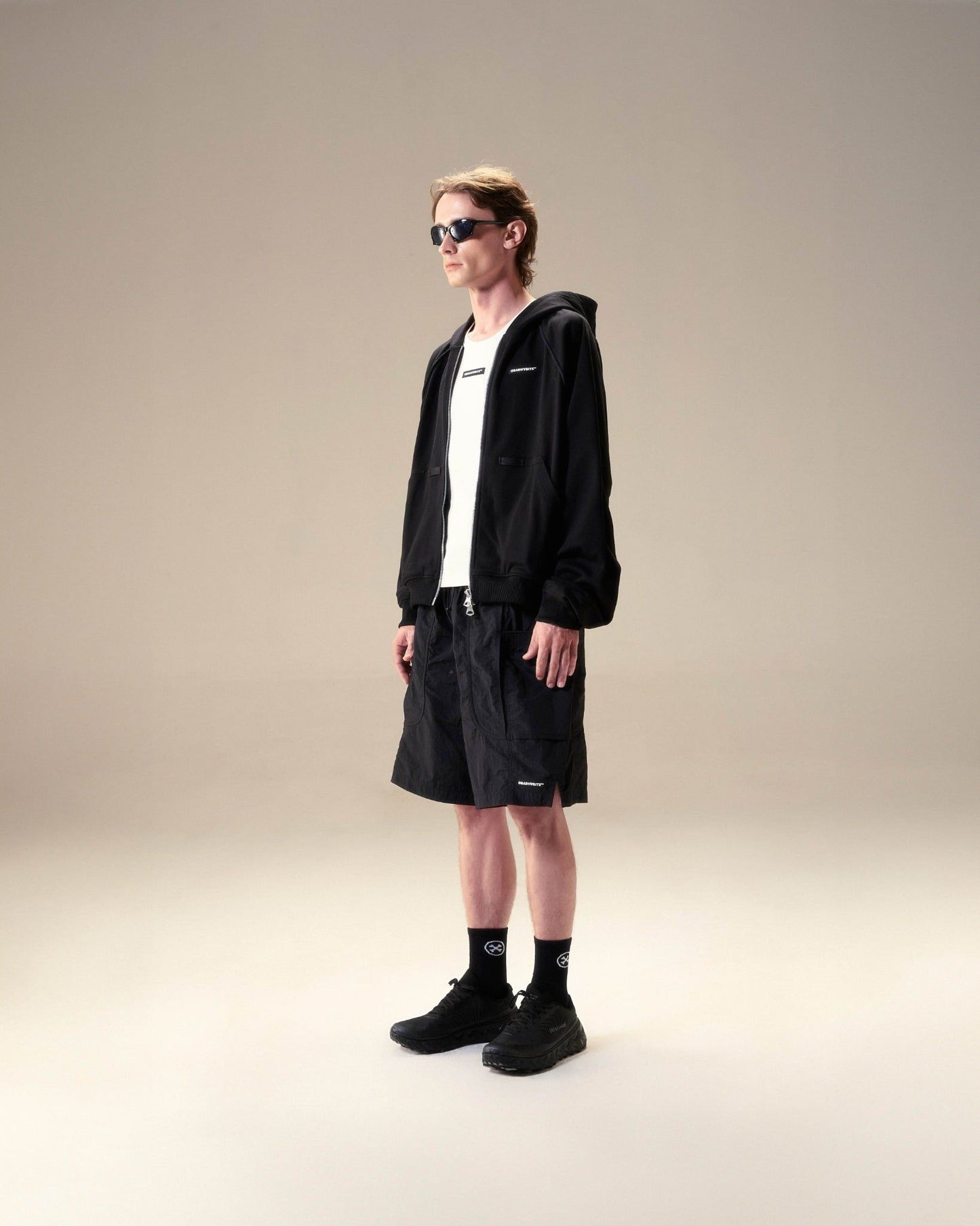 Bad Habits S-On The Go Zip Hoodie - Black