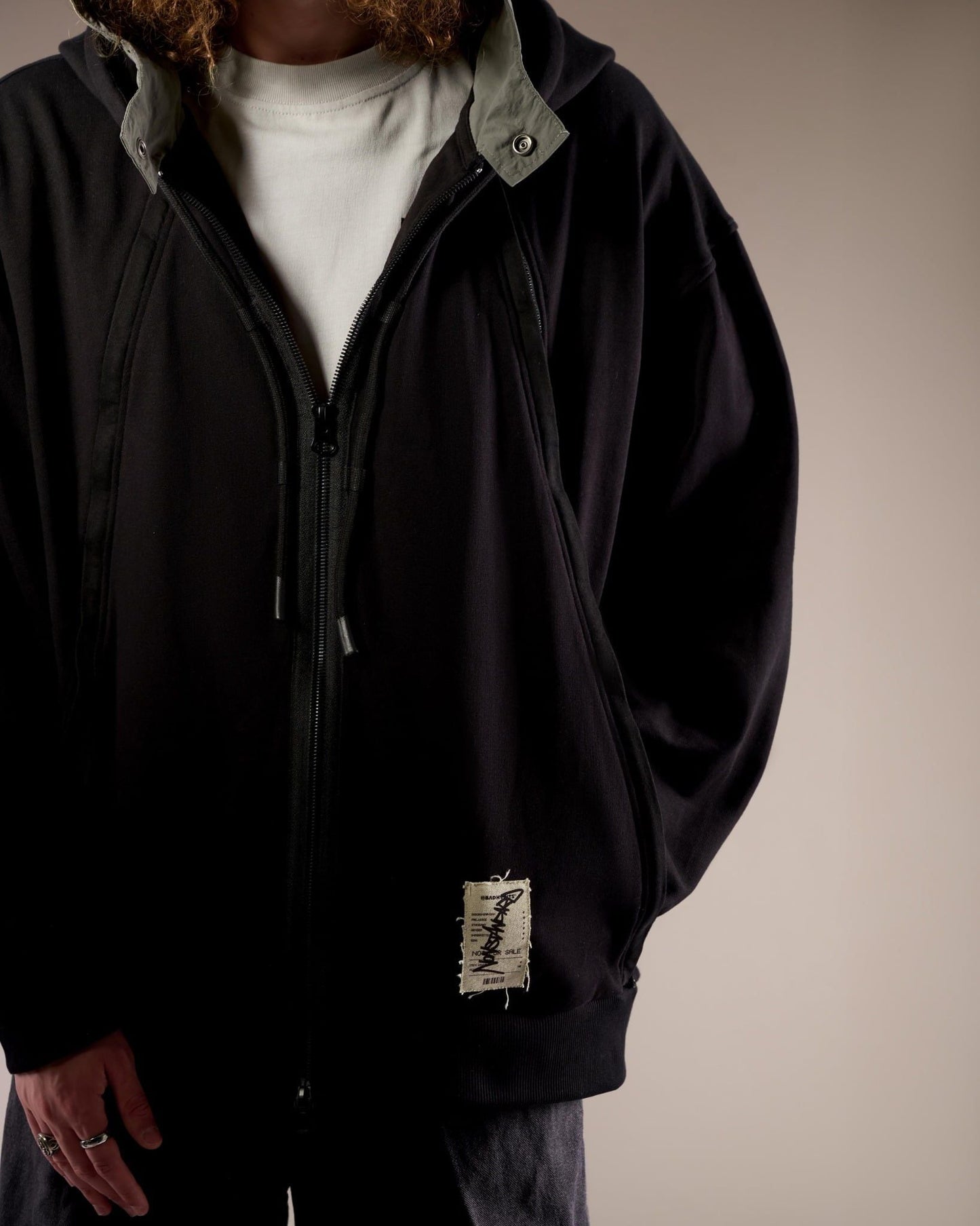 Bad Habits Non Standard Layer Zip Hoodie