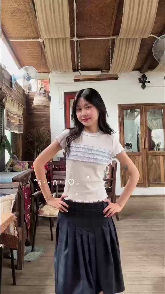 Nhien Vintage Babble Top (Pre-order)