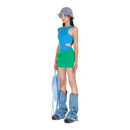 Heartburn.co Inverted Shroom Cap Mini Skirt