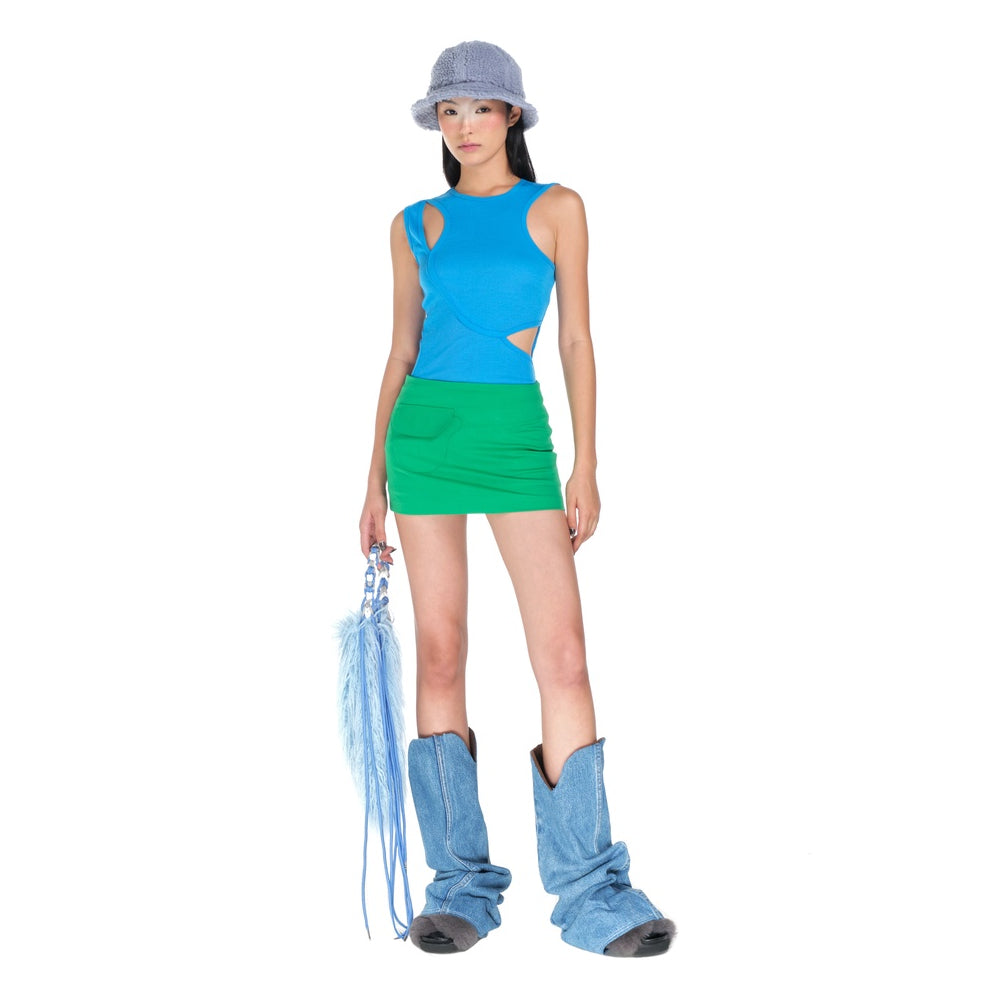 Heartburn.co Inverted Shroom Cap Mini Skirt