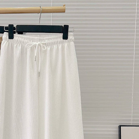 Nhien Vintage Elastic Waist Pants Bq74 (Pre-order)