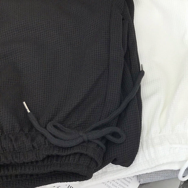 Nhien Vintage Elastic Waist Pants Bq74 (Pre-order)