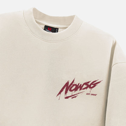 Now Saigon Needs Of Wisdom Signature Tee - Cream