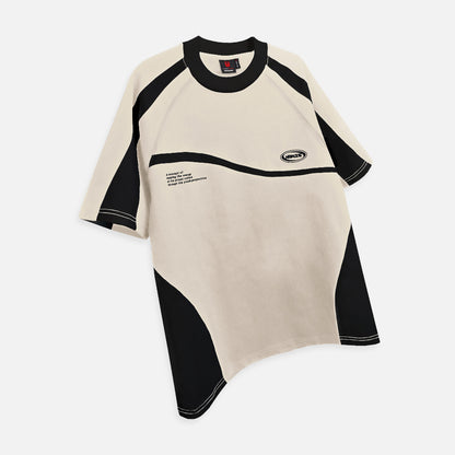 Now Saigon Needs Of Wisdom Mixed Boxy Raglan Tee