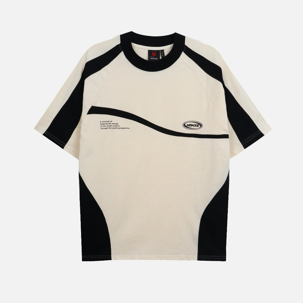Now Saigon Needs Of Wisdom Mixed Boxy Raglan Tee