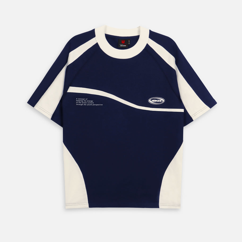 Now Saigon Needs Of Wisdom Mixed Boxy Raglan Tee