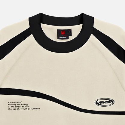 Now Saigon Needs Of Wisdom Mixed Boxy Raglan Tee
