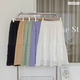 Nhien Vintage Tiered Skirt Bv27 (Pre-order)