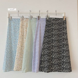 Nhien Vintage Floral Midi Skirt (Pre-order)