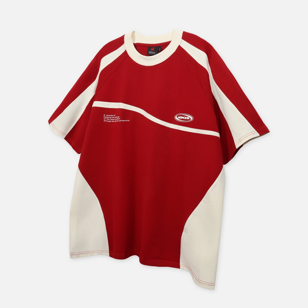 Now Saigon Needs Of Wisdom Mixed Boxy Raglan Tee