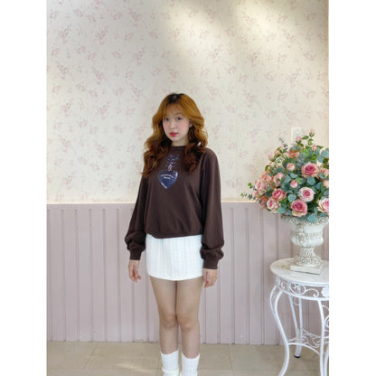 Mania Cutie Silver Heart Top