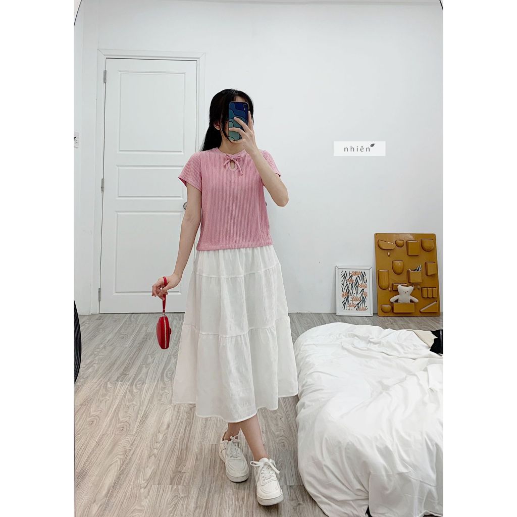 Nhien Vintage Tiered Skirt Bv27 (Pre-order)