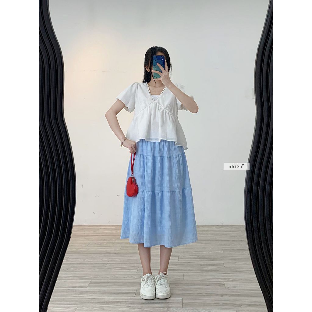 Nhien Vintage Tiered Skirt Bv27 (Pre-order)
