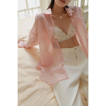 Nakedbyv Wide-Leg Cream Trousers (Pre-order)