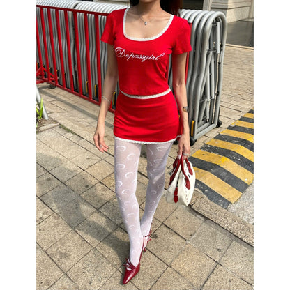 Depass Degirl Red Skirt