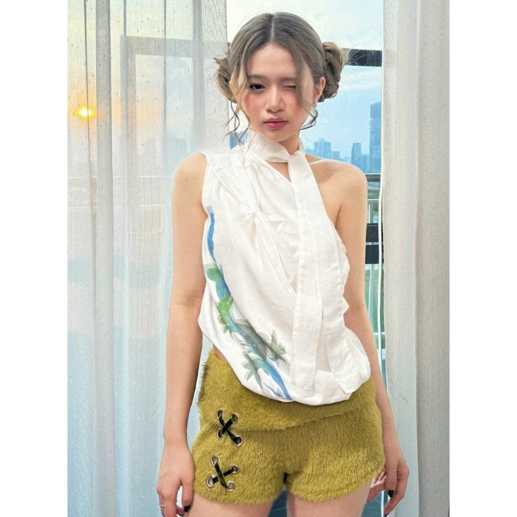 Heartburn.co Tuberose Off-Shoulder Top
