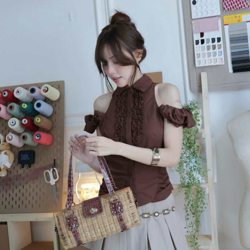 Mania Cutie Margaret Scarlet Top