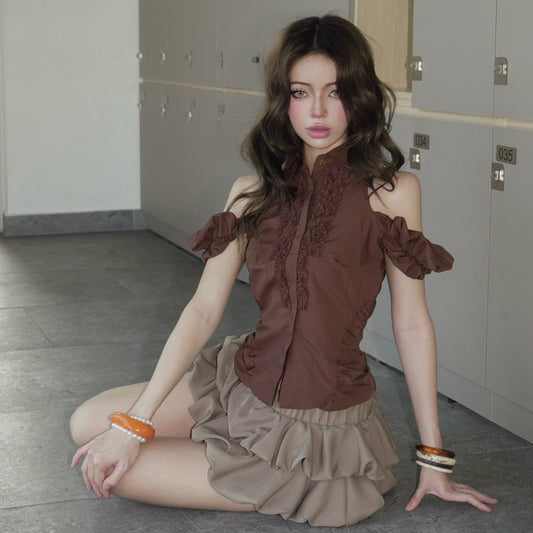 Mania Cutie Margaret Scarlet Top