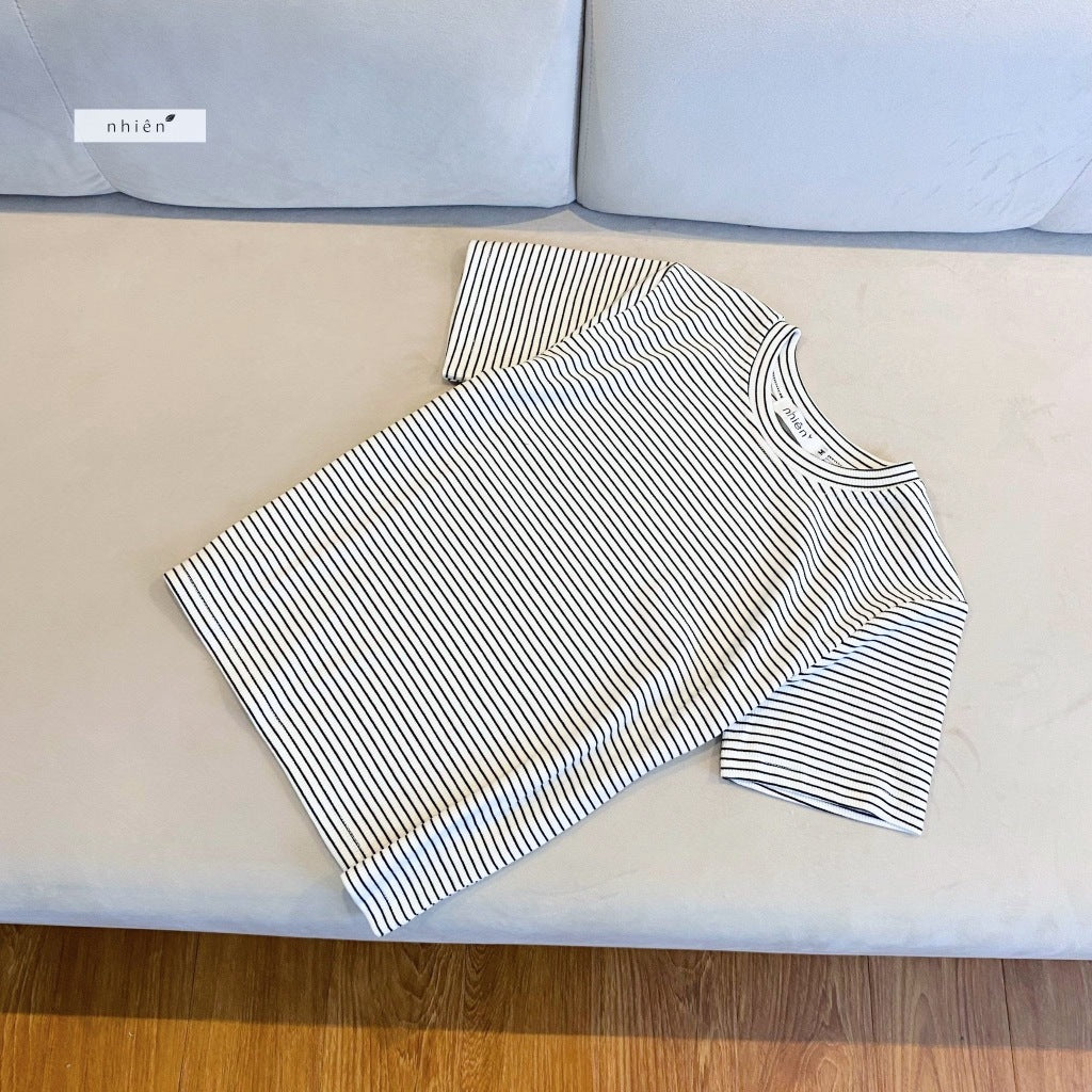 Nhien Vintage Ribbed Tee At97 (Pre-order)