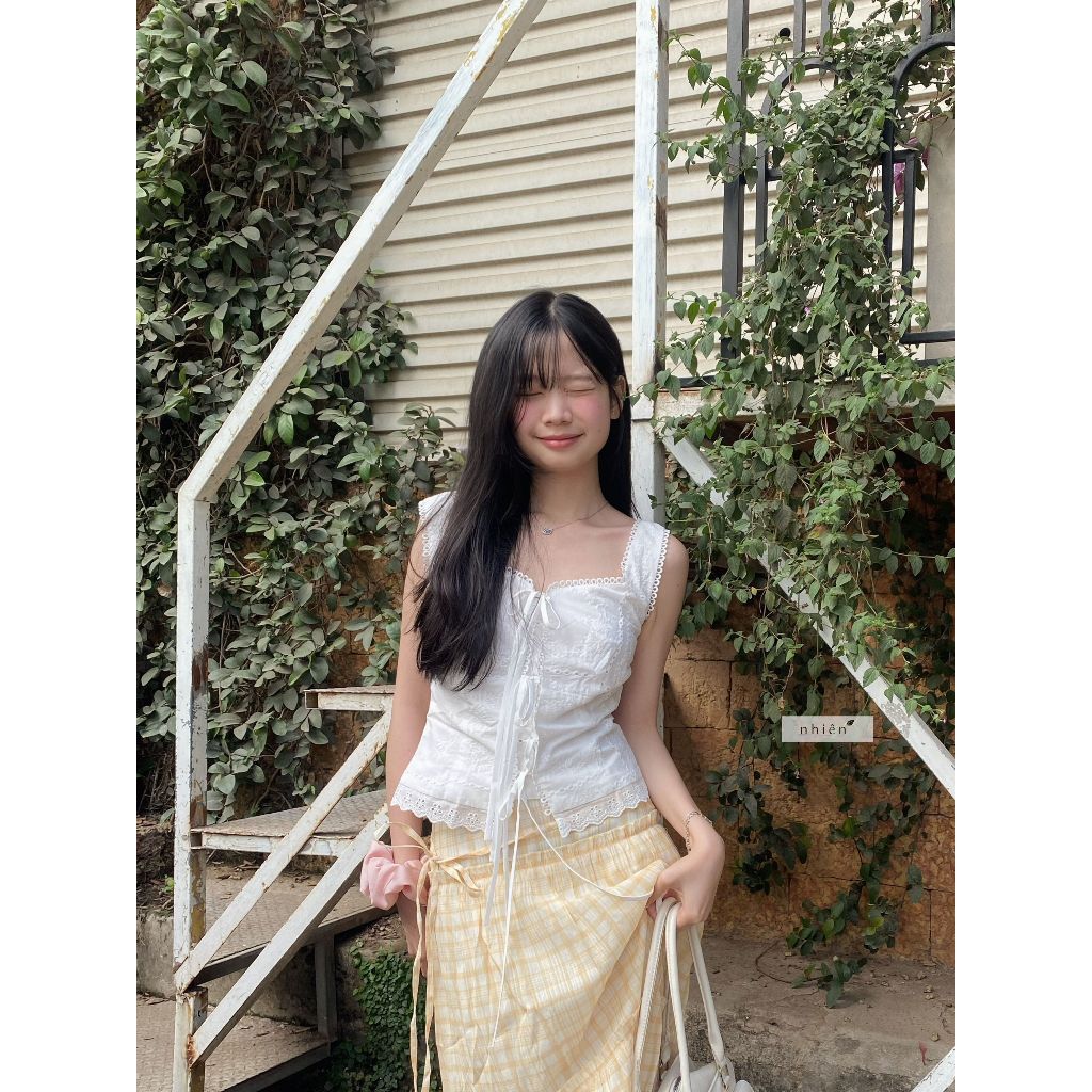 Nhien Vintage Cloudys Top (Pre-order)