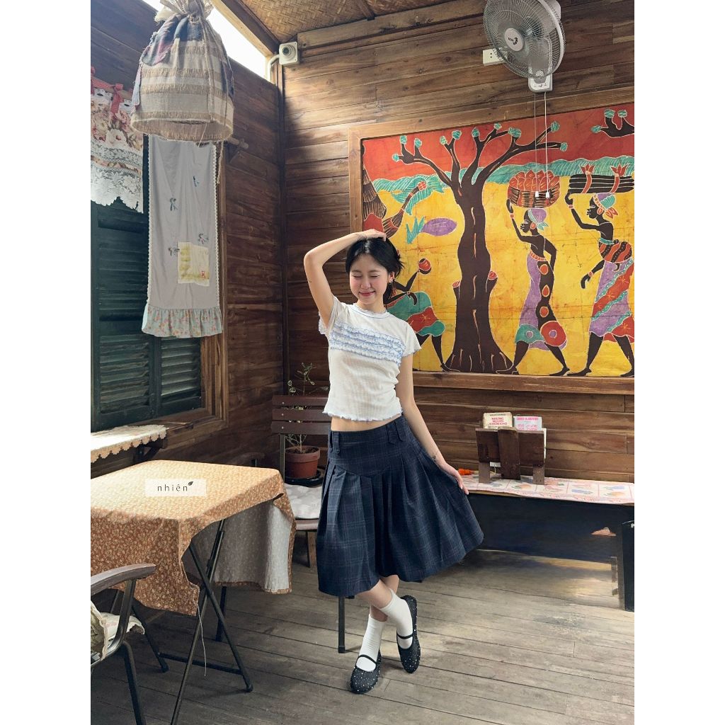 Nhien Vintage Babble Top (Pre-order)