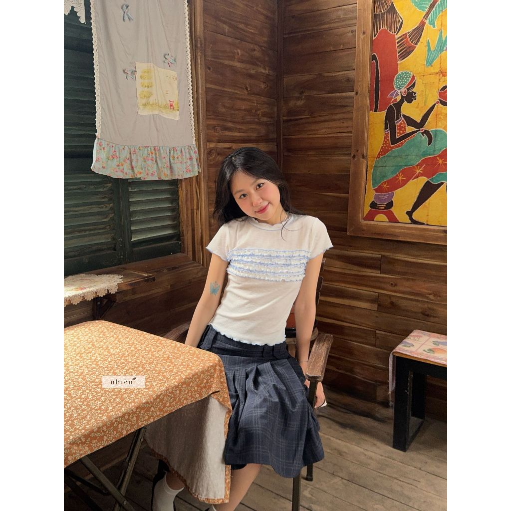 Nhien Vintage Babble Top (Pre-order)