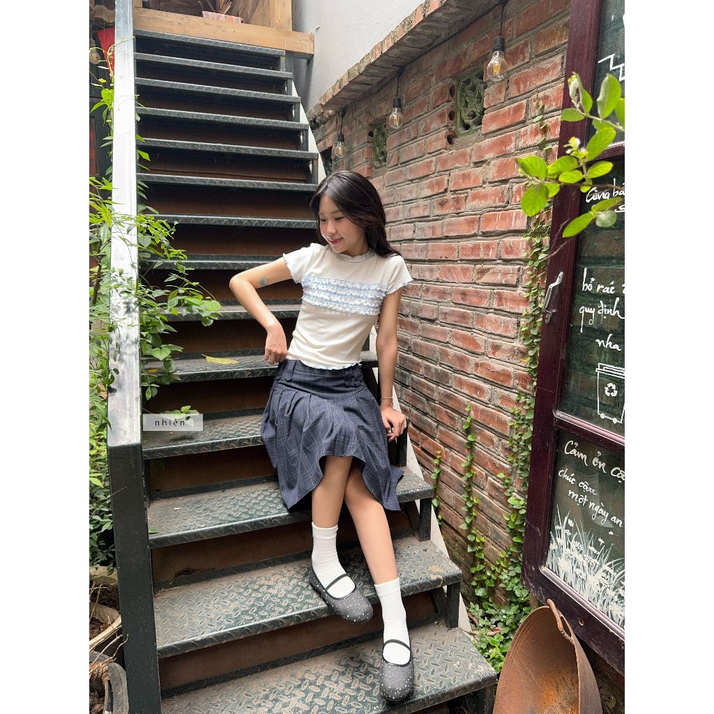 Nhien Vintage Babble Top (Pre-order)