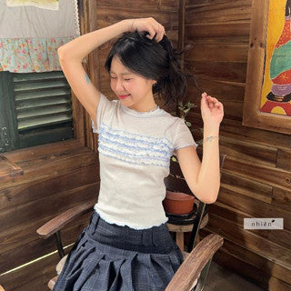 Nhien Vintage Babble Top (Pre-order)