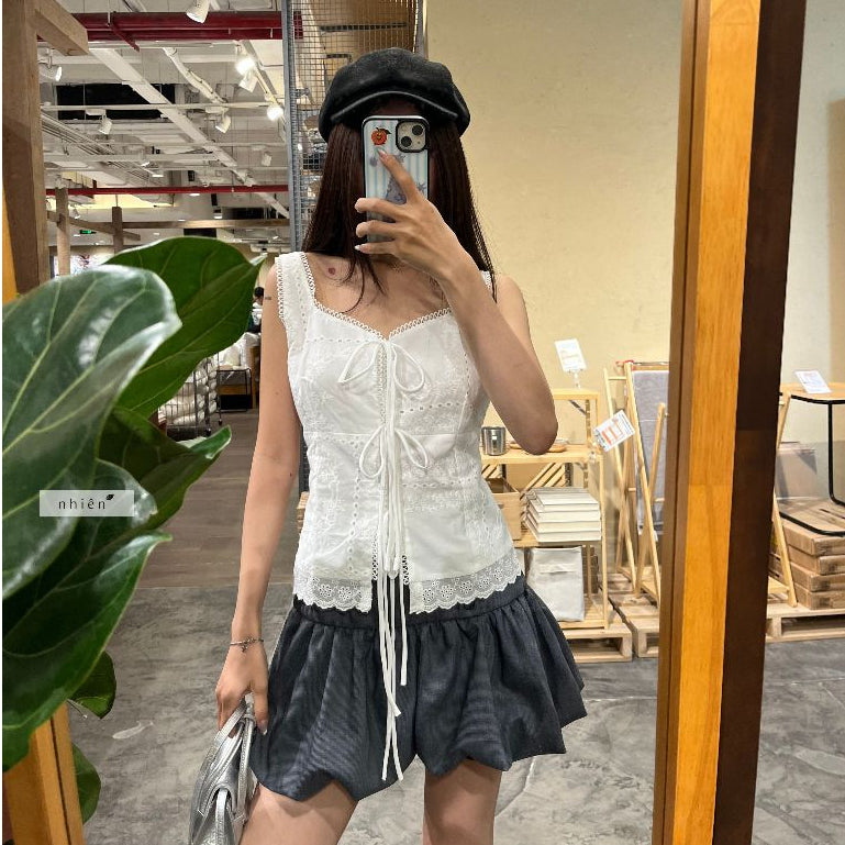 Nhien Vintage Cloudys Top (Pre-order)