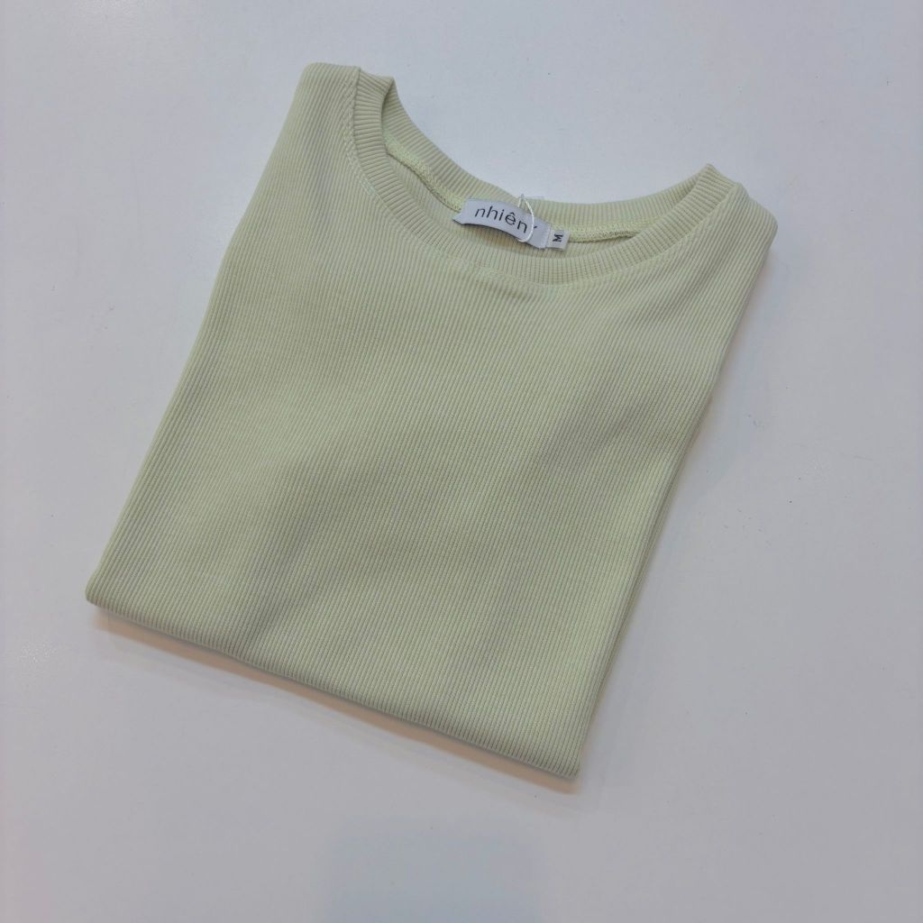 Nhien Vintage Ribbed Tee At97 (Pre-order)