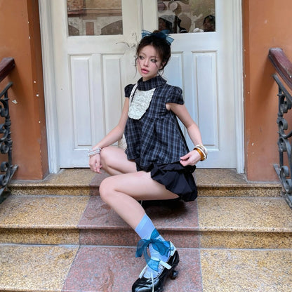 Mania Cutie Leya Checked Top