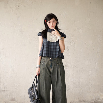 Mania Cutie Leya Checked Top