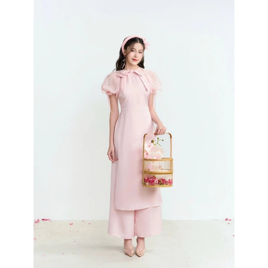 Aguja An Cat Pink Ao Dai (Pre-order)