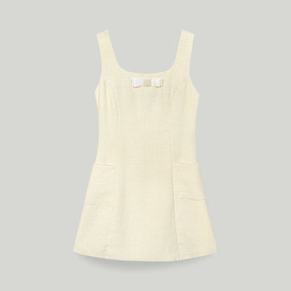 Nakedbyv Tweed Teatime Pinafore Dress (Pre-order)