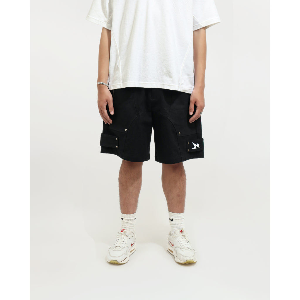 Now Saigon Button Khaki Shorts